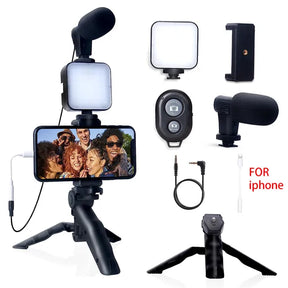 Kit Vlogging para Smartphone com Tripé